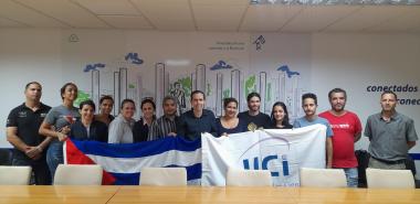 El Consejo Universitario intercambió con el equipo FreesTyle que participará en la Final Mundial del ICPC en Egipto. Foto: Héctor Elider González Rodríguez