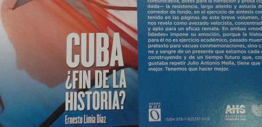 Portada y contraportada del libro Cuba: ¿fin de la Historia?, del autor Ernesto Limia Díaz