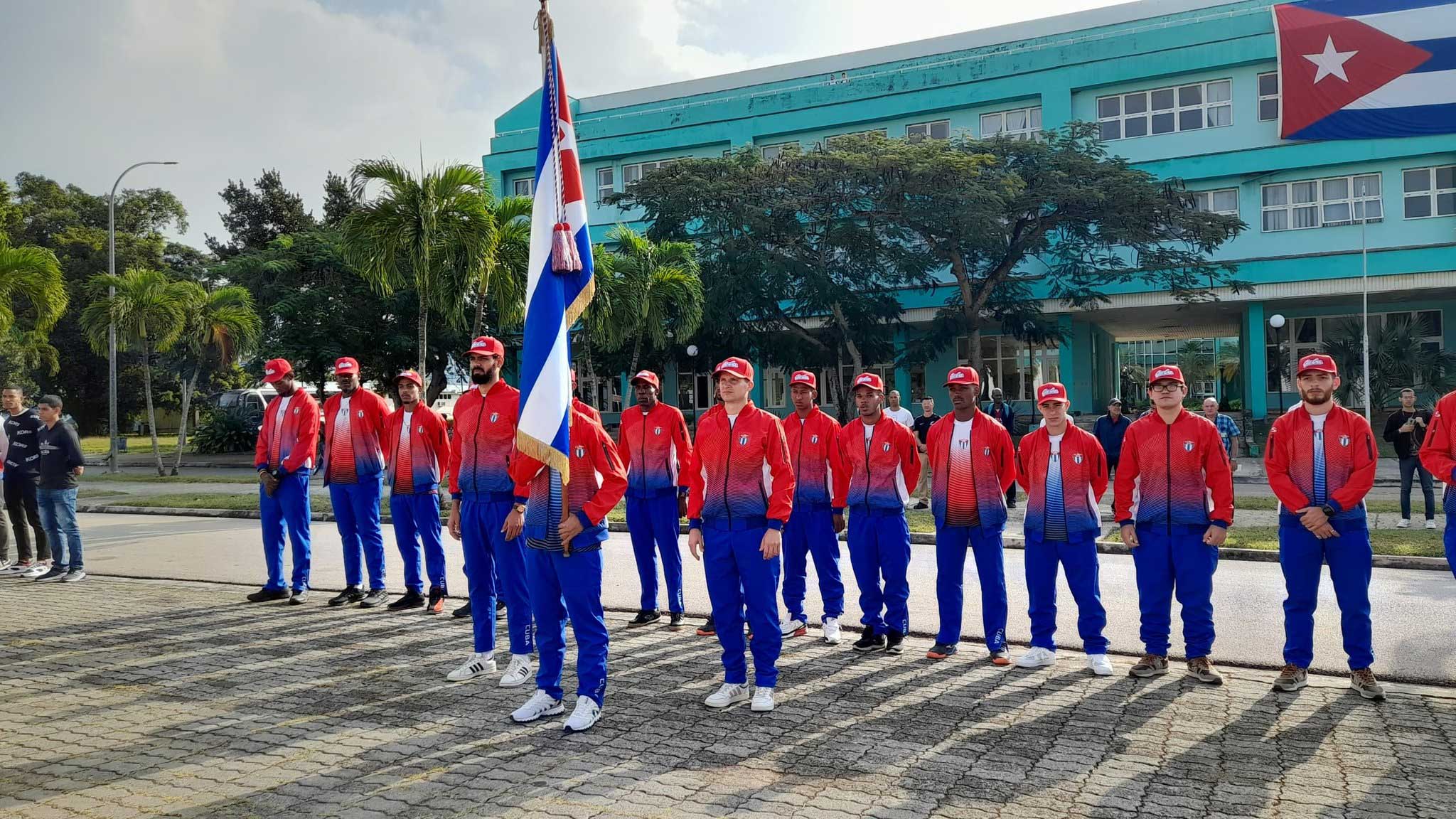 Abanderamiento de la delegación cubana que participará en los I Juegos del Futuro.