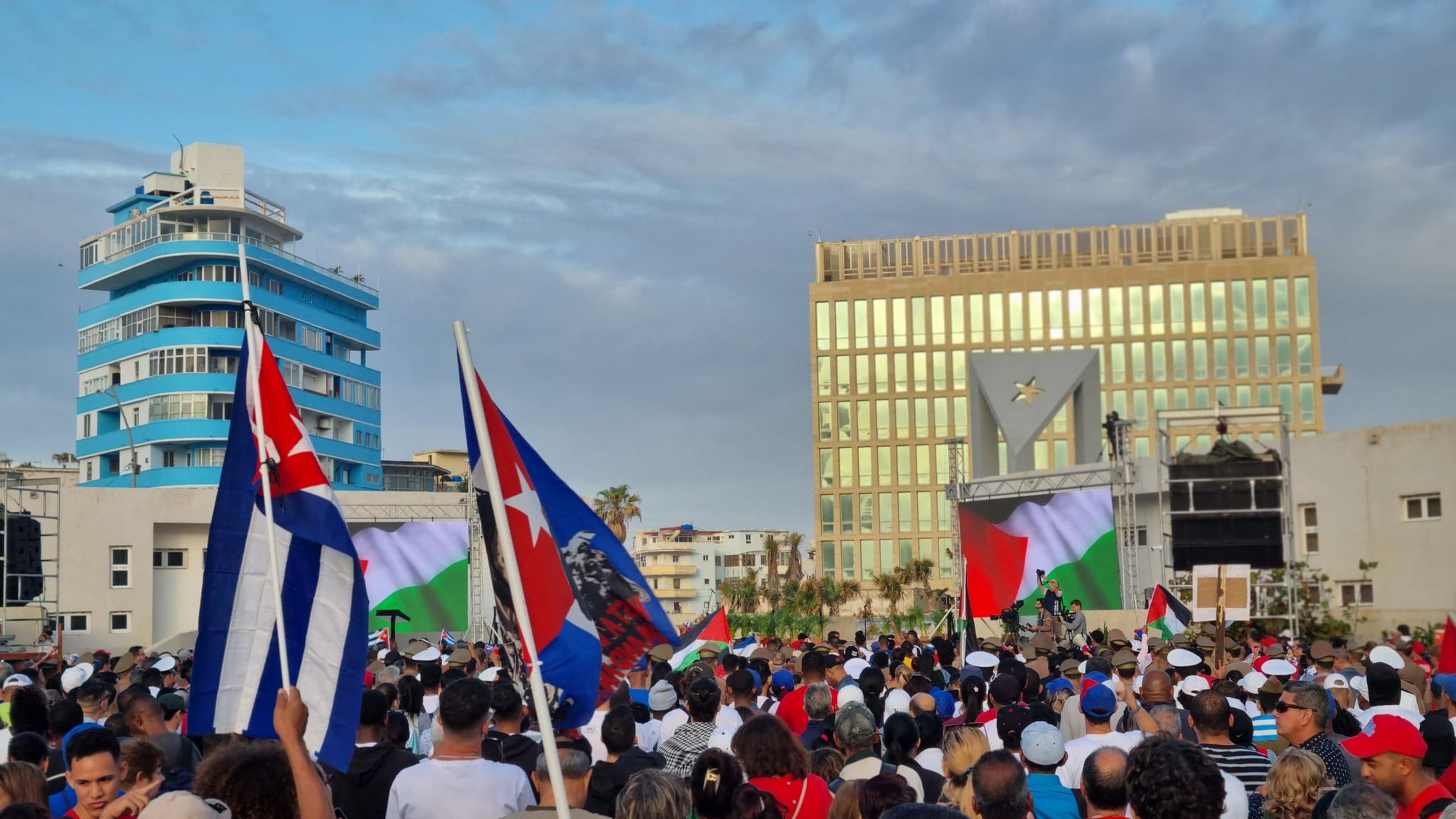 Acto de solidaridad con Palestina.