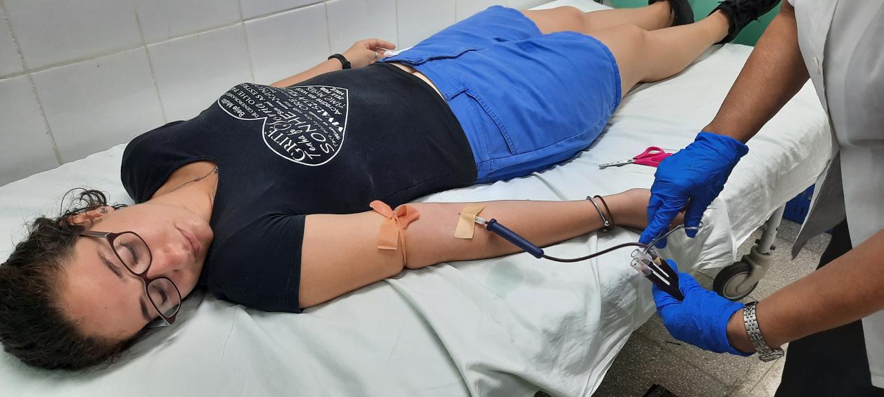 Donaciones de sangre.