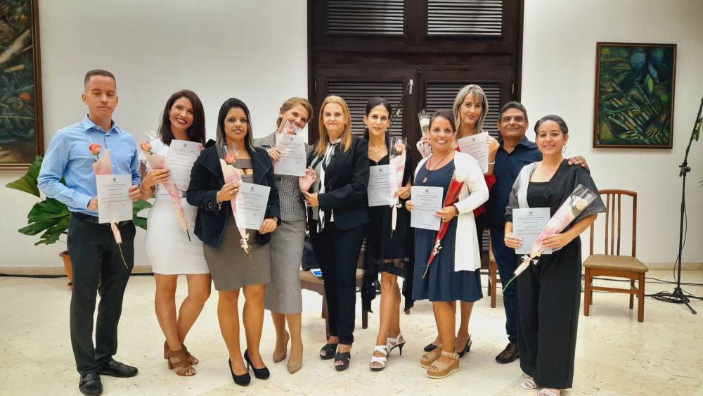 Acto de graduación de posgrado de la Universidad.