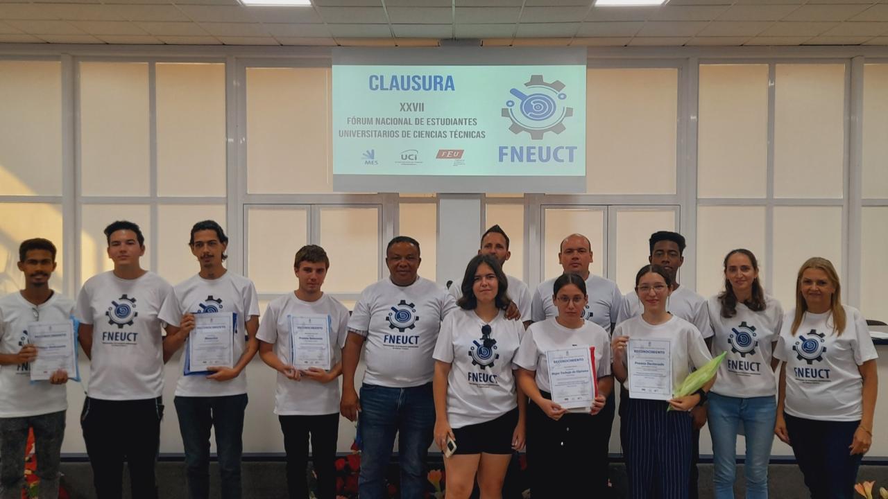 Clausura del Fórum Nacional de Estudiantes Universitarios de Ciencias Técnicas.