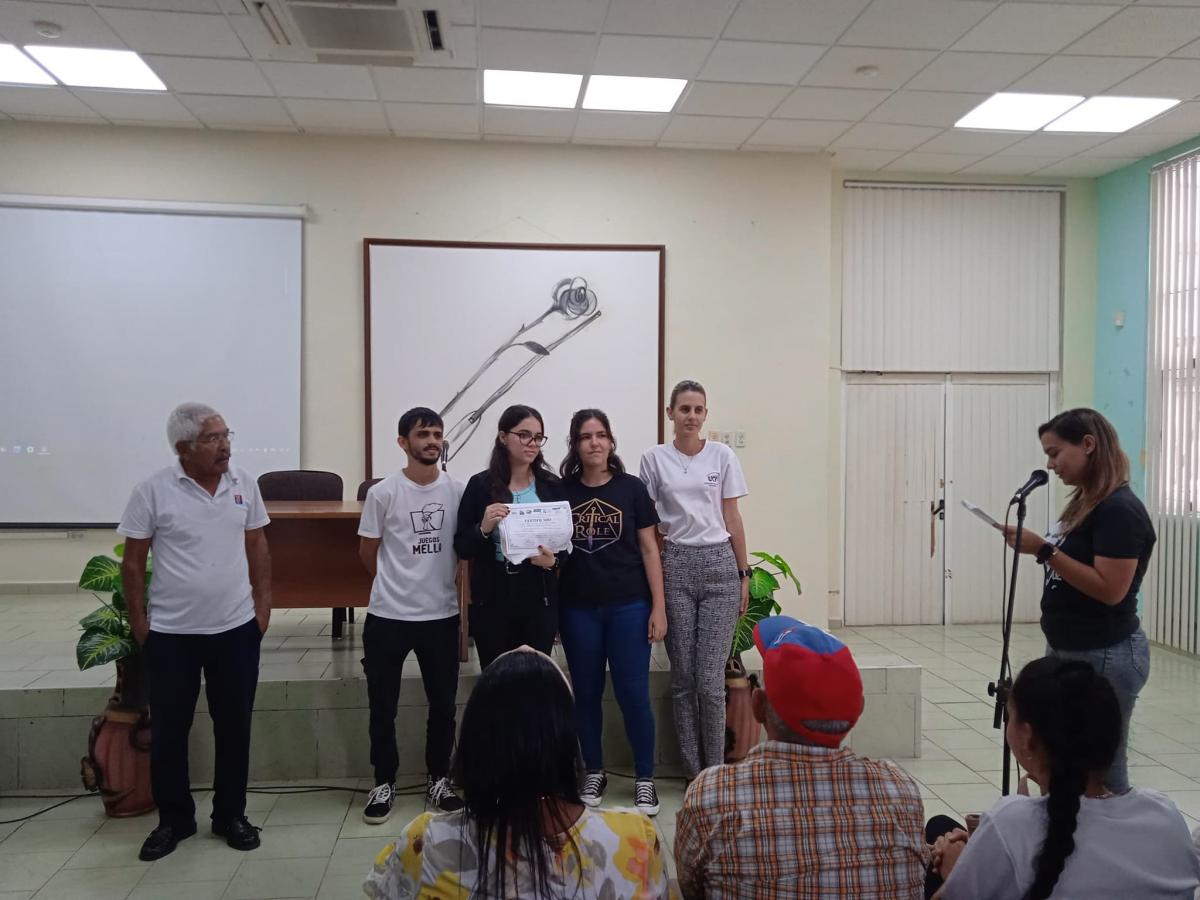 Clausura del III Taller de Estudios Martianos y el XLIX Seminario Juvenil de Estudios Martianos.