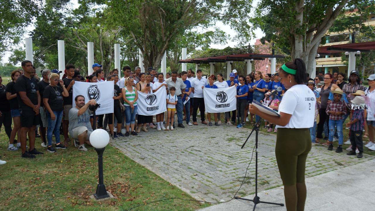 Clausura de los Juegos Deportivos de Trabajadores.
