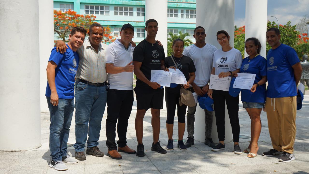 Clausura de los Juegos Deportivos de Trabajadores.