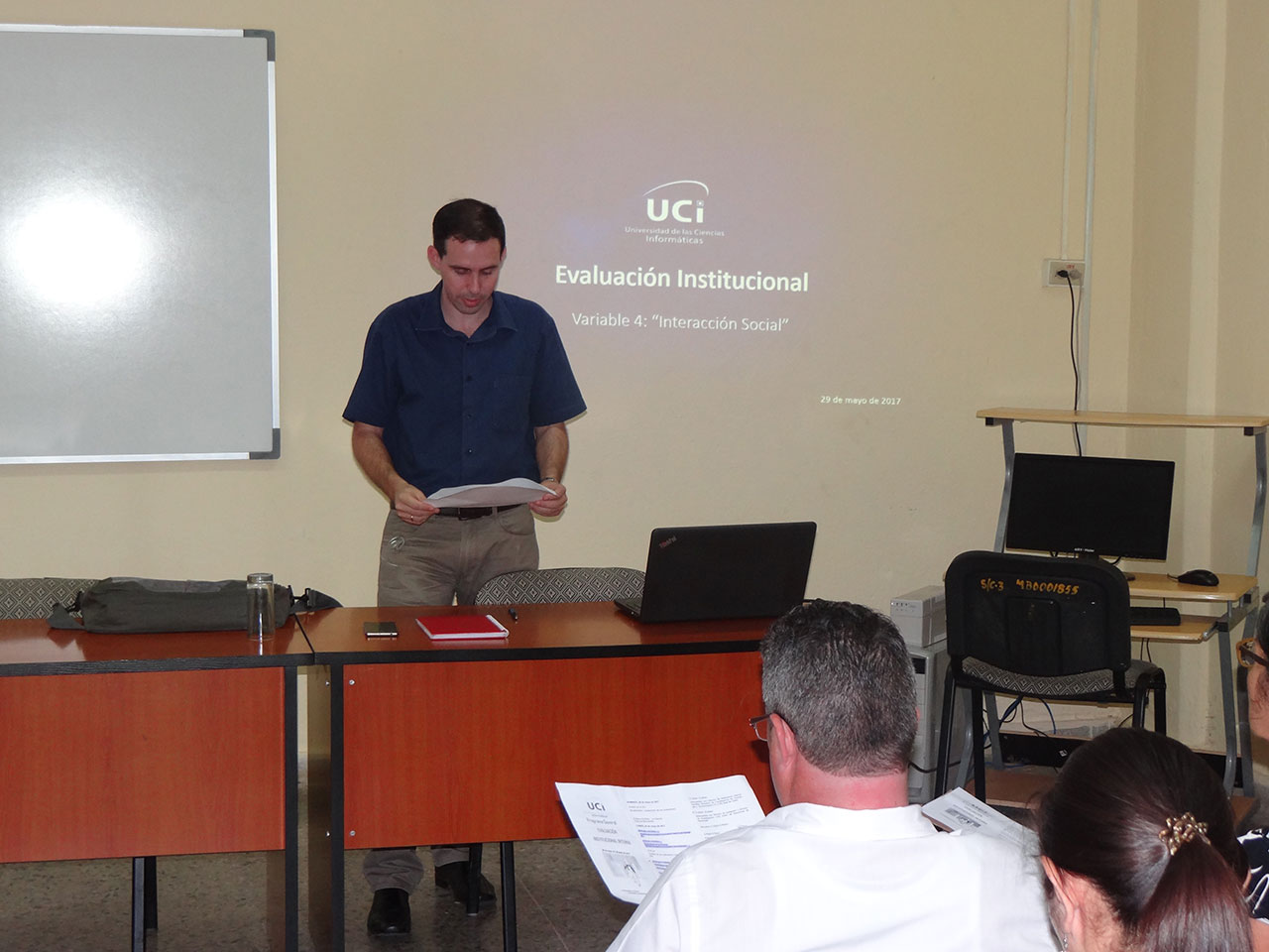 El Dr.C. Raydel Montesino Perurena, vicerrector primero de la UCI, es el coordinador de la Variable 4: Interacción Social. 