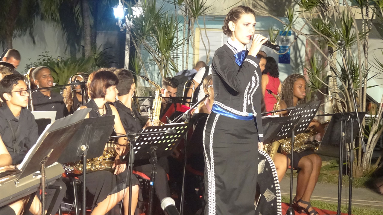 Concierto de la orquesta juvenil Jazz Band del Conservatorio Amadeo Roldán en la UCI. 