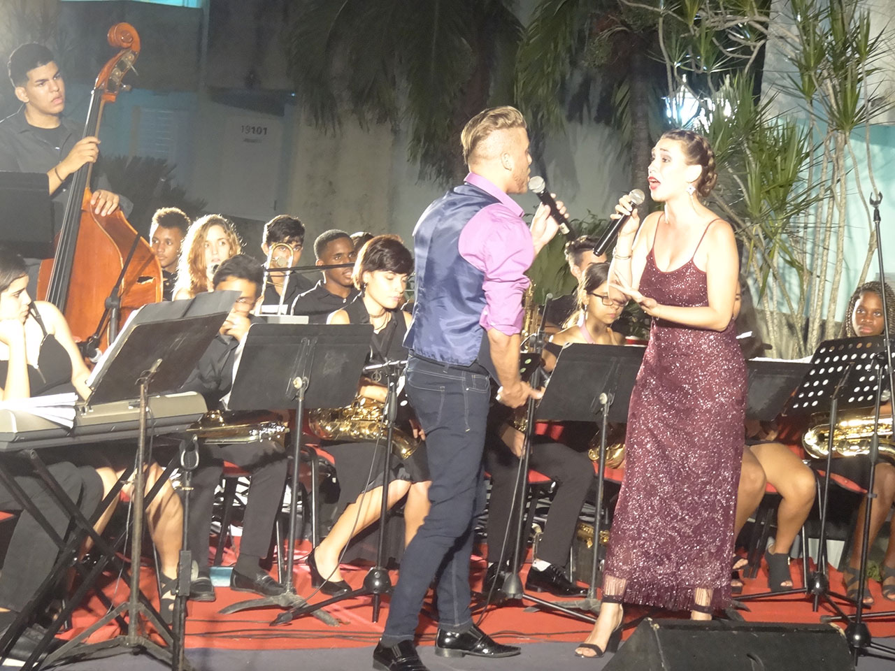 Concierto de la orquesta juvenil Jazz Band del Conservatorio Amadeo Roldán en la UCI. 