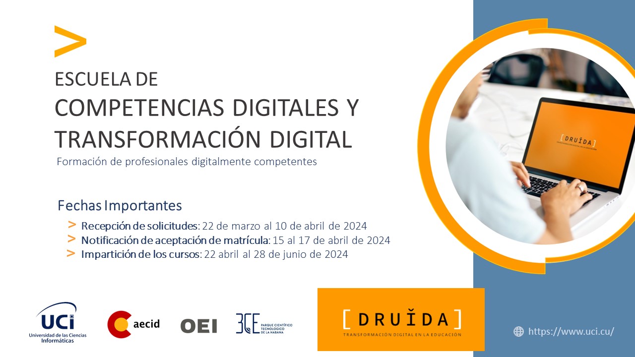 Escuela de Competencias Digitales y Transformación Digital 2024 (Escuela DRUIDA 2024)