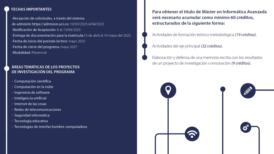 V Edición de la Maestría en Informática Avanzada 