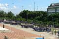 Desfile militar de estudiantes en la Clausura de la Reunión de Estudios Militares, 2009.