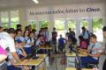 Estudiantes del preuniversitario Humbolt 7 participando en el gran twitazo por los Cinco Héroes, 2014.