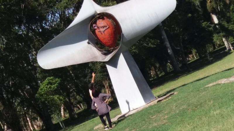 Presidenta del CNAP recorre obras emplazadas en nuestro campus universitario