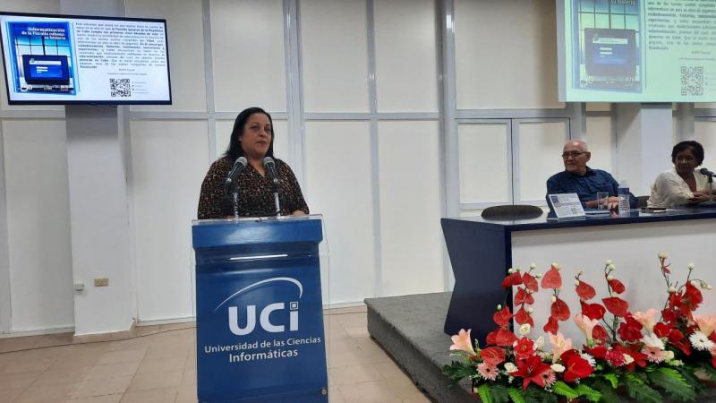 En la jornada de este jueves se presentó en la UCI el libro Informatización de la Fiscalía cubana: su historia.