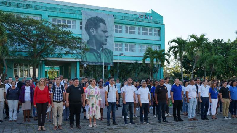 Acto por el 63 aniversario de la UJC.