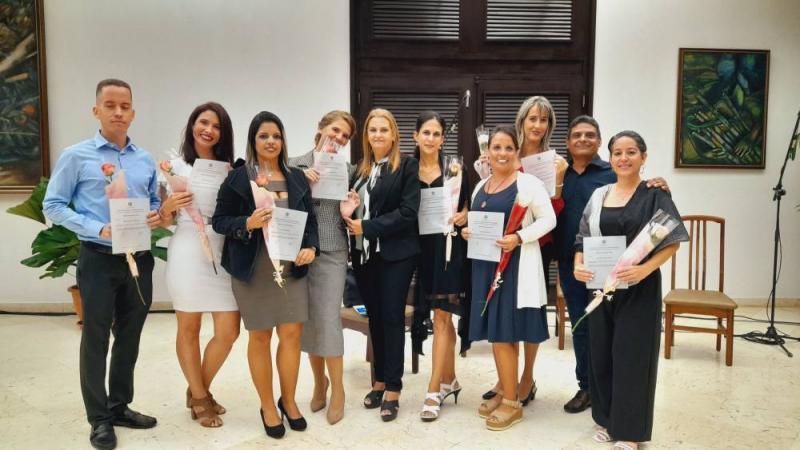 Acto de graduación de posgrado de la Universidad.