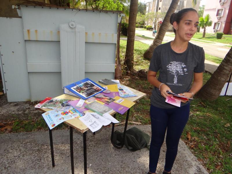 La estudiante, Marylaura Martell León, comentó las motivaciones de su participación en este certamen.