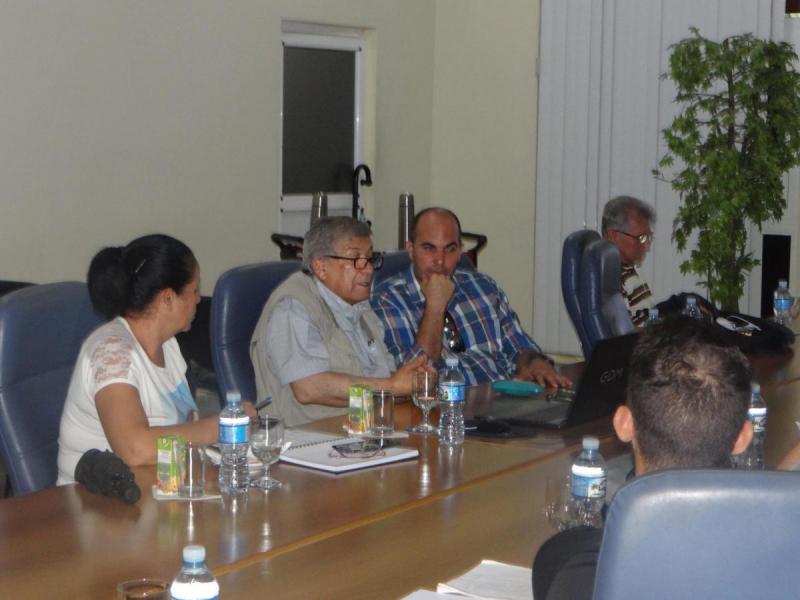 Antes de impartir la conferencia, el profesor chileno, Dr.C. Héctor Allende Olivares, presentó la institución donde labora en Valparaíso: la Universidad Técnica Federico Santa María.