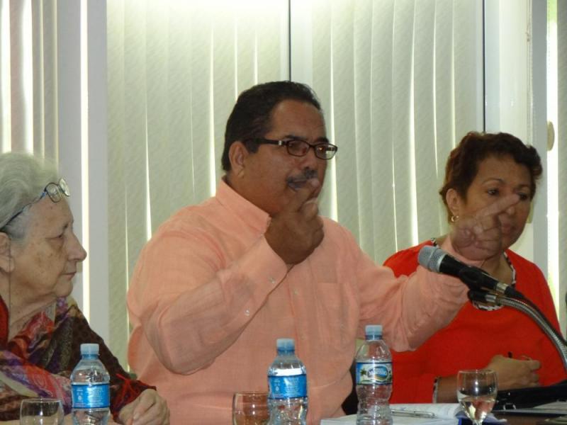 Intervención del Dr.C. Rafael Enrique Cervantes Martínez, director de Historia y Marxismo-Leninismo del MES.