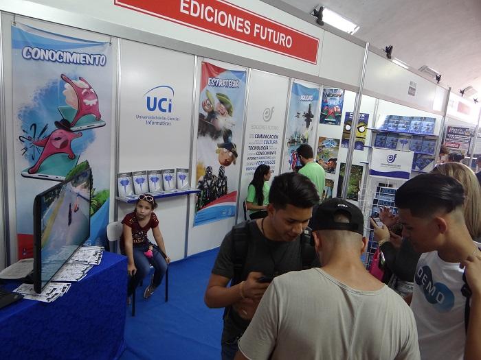 Stand de la UCI en la Feria Internacional del Libro de La Habana. 