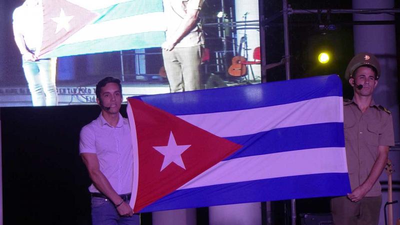 Homenaje del Arte aficionado de la UCI al líder de la Revolución Cubana. 