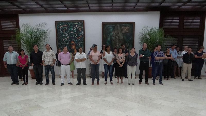 Estuvieron presentes en el acto de reconocimiento, miembros del Consejo Universitario, los coordinadores de los programas de maestrías y directivos del ACM-ICPC que integran la delegación cubana al Mundial de Programación en Estados Unidos. 