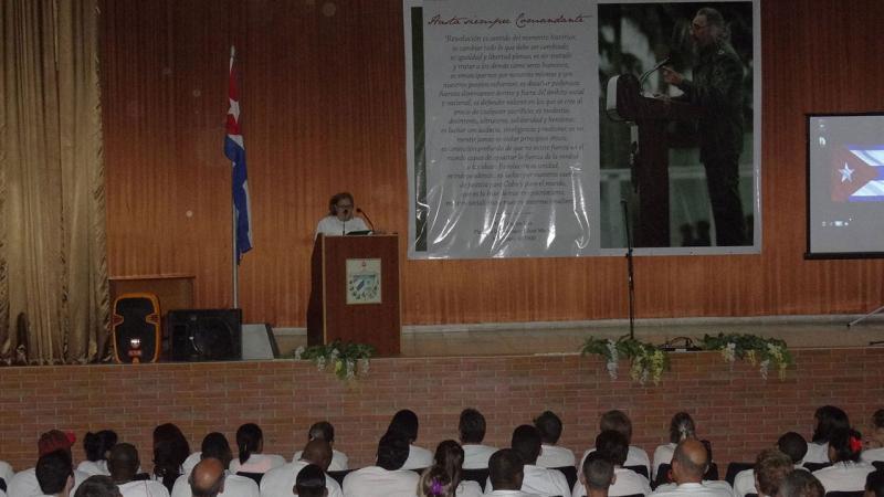 La doctora Nilda Roca Menéndez, subdirectora provincial de Salud, pronunció las palabras de clausura.