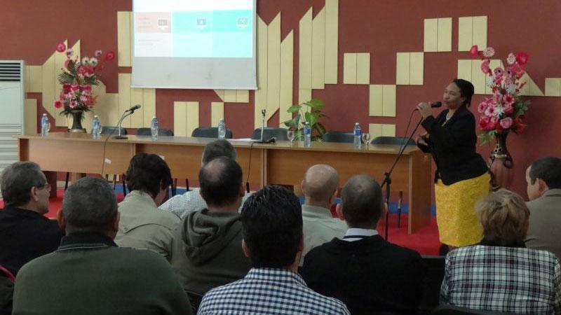 Presentación de la UCI por la Rectora Taller UCI-BioCubaFarma