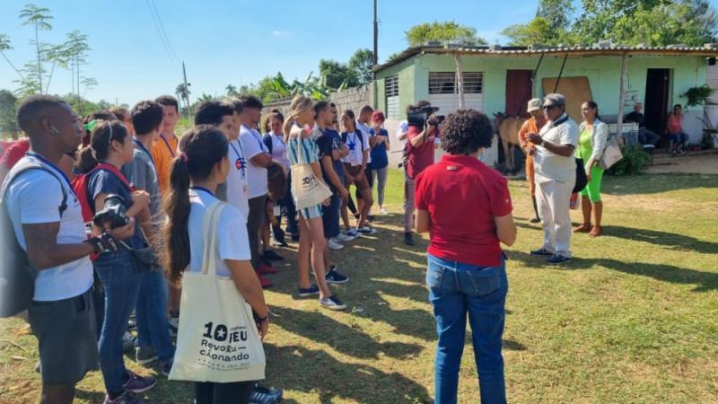 Los delegados participaron en las acciones de apoyo a entidades agrícolas de los municipios de La Lisa y Arroyo Naranjo.