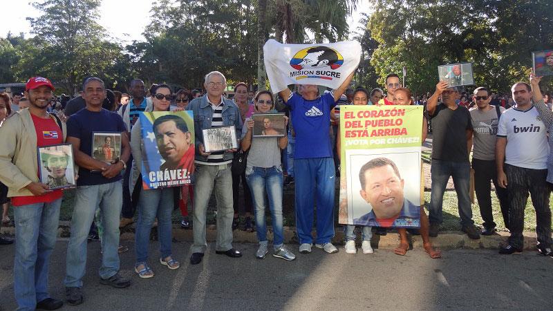 Mitin de apoyo a la Revolución Bolivariana en la UCI. Mitin de apoyo a la Revolución Bolivariana