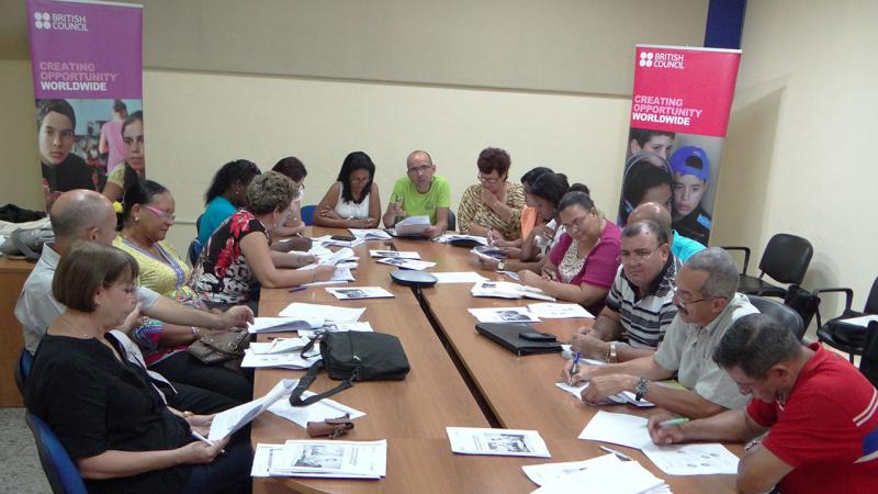 Professors from different Cuban universities are being trained