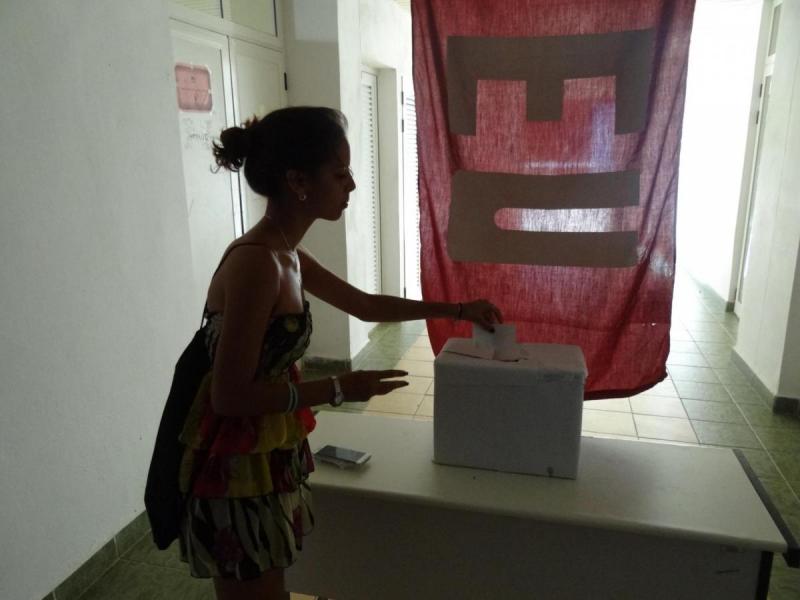 Los jóvenes universitarios eligieron a sus representantes.