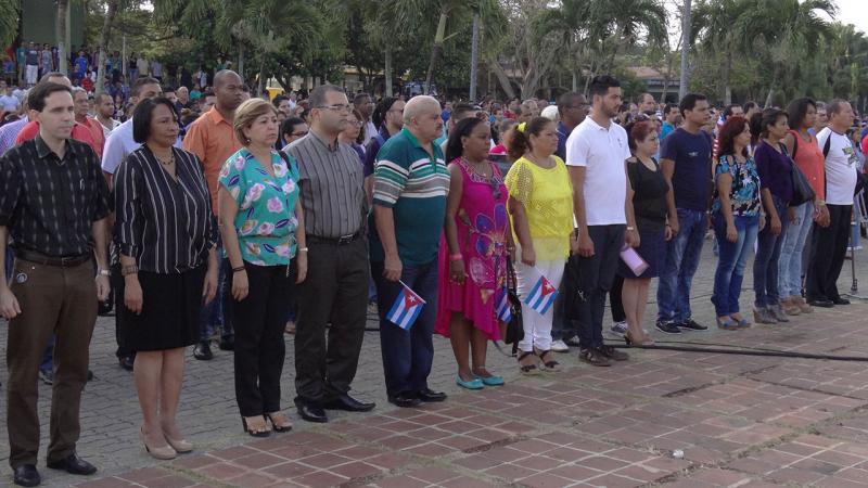 Acto de convocatoria al Primero de Mayo. 