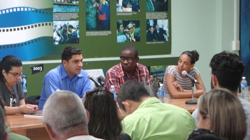 En la presentación el periodista Wilmer Rodríguez dijo que el comunicador más grande de este país fue Fidel. 