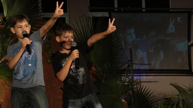 This children's duo opened the 15th edition of the Festivals of Amateur Artists in the dance, music and locution manifestations. University of Informatics Sciences 