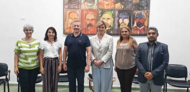 Representantes de la Universidad Estatal Lingüística de Moscú intercambiaron con directivos de nuestra casa de altos estudios. Foto: Osmel Batista Tamarit
