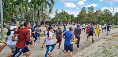 En la jornada vespertina de este 10 de mayo se realizó la inauguración de los Juegos Deportivos de Trabajadores 2023 en nuestra Universidad. Fotos: Evelio Piedra Cueria