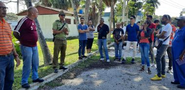 Actividad teórico-práctica sobre el Sistema de protección contra incendios en la UCI. Fotos: Osmel Batista Tamarit