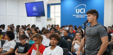 Asamblea pos X Congreso de la FEU en la UCI. Fotos: Héctor Elider González