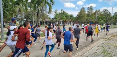 En la jornada vespertina de este 10 de mayo se realizó la inauguración de los Juegos Deportivos de Trabajadores 2023 en nuestra Universidad. Fotos: Evelio Piedra Cueria