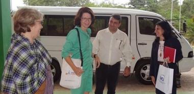 UCI Rector welcomed the German visitor at the José Martí School Building