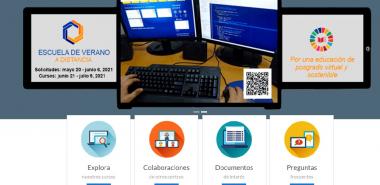 Sitio web del aula virtual del CENED