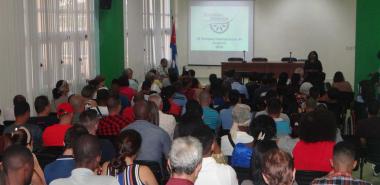 Inauguración de la IX Escuela Internacional de Invierno en la UCI. Foto: Juan Félix Hernández Rodríguez