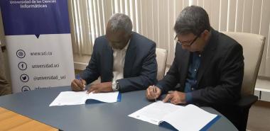 La Cujae y la UCI firman convenio de colaboración.