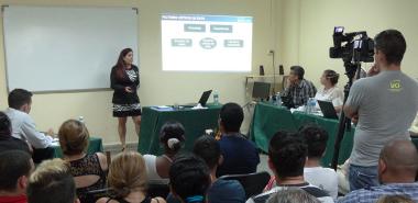 La tesis doctoral de la MSc. Ana Marys García, decana de la Facultad 3 de la UCI, devino una clase para estudiantes de la Escuela Internacional de Verano