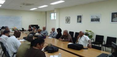 Las Comisiones de Trabajo aportaron las mejores experiencias en el trabajo político-ideológico. En la imagen, el grupo que sesionó en el Salón del Decanato del docente Rubén Martínez Villena de la UCI. Foto: Juan Félix Hernández Rodríguez