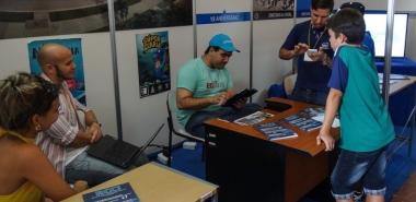 Stand de la UCI en la 26 Feria Internacional del Libro de La Habana, en febrero de 2017