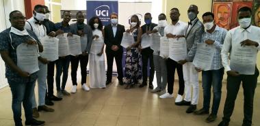 Graduación de estudiantes angolanos