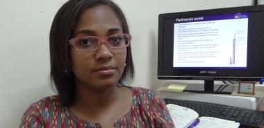 La MSc. Alionuska Velázquez siente satisfacción de comprobar el prestigio internacional de los profesores de la Universidad de las Ciencias Informáticas.